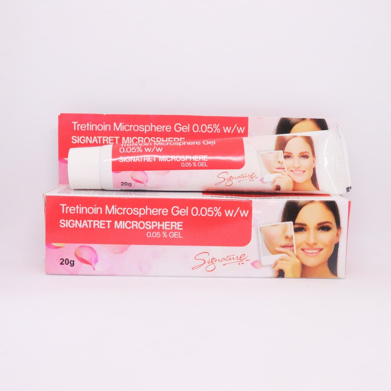 Signatret Microsphere 0.05% Gel packaging